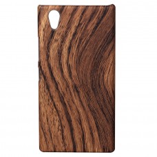 Lenovo P70 - Wood Pattern PU Leather PC Hard Protective Phone Cover Case